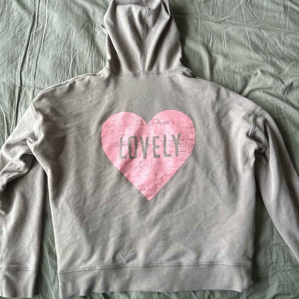 Victoria's Secret Light pink/purple zip up  Hoodie Size m